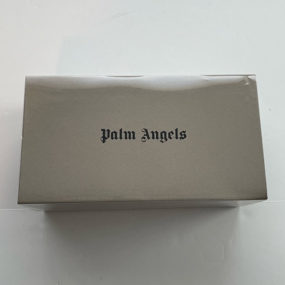 Palm angels women's off-white square low top vulcanized sneakers 40 10 slip on - Picture 3 of 15